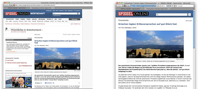 SPIEGEL Online redesigned