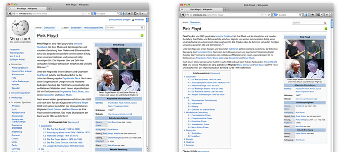 Wikipedia redesign